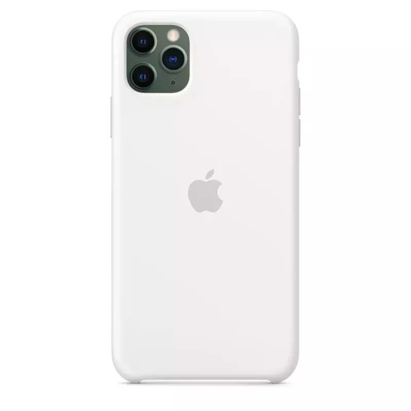 Siliconenhoes voor Apple iPhone 11 Pro Max — siliconen, wit, geschikt voor 6,5 inch