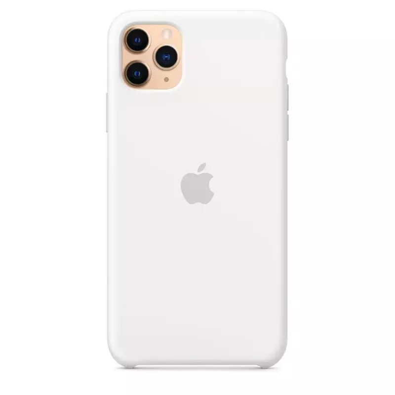 Siliconenhoes voor Apple iPhone 11 Pro Max — siliconen, wit, geschikt voor 6,5 inch