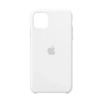 Siliconenhoes voor Apple iPhone 11 Pro Max — siliconen, wit, geschikt voor 6,5 inch