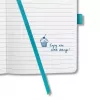 Schrijfnotitieboek Sigel JN103 A5 174 vel aquagroen