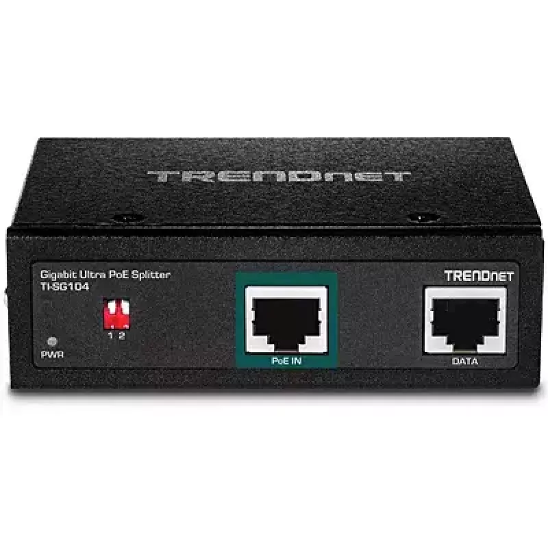 Netwerk-splitter Trendnet TI-SG104 zwart Power over Ethernet PoE