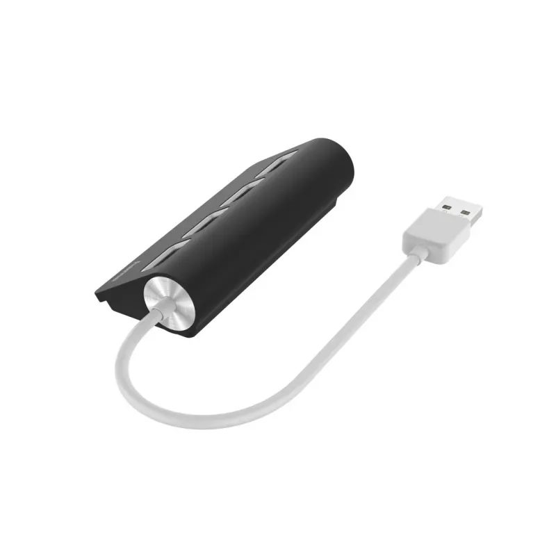 Hama USB-hub, 4 poorten, USB 2.0, 480 Mbit/s, zwart