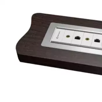 Kindermann 7449000023 6-voudig tafelaansluitframe met facet, geanodiseerd aluminium