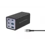Conceptronic 6-poorts 200W GaN USB PD oplader met USB-C oplaadkabel, USB-C x 4, USB-A x 2, QC 3.0, PD 3.1, PPS