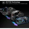Conceptronic 6-poorts 200W GaN USB PD oplader met USB-C oplaadkabel, USB-C x 4, USB-A x 2, QC 3.0, PD 3.1, PPS