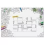 Bureaubladonderlegger Sigel HO580, papieroppervlak, zwart/wit, 595×410 mm, 3 mm