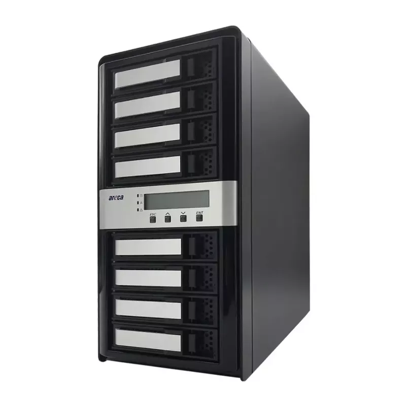 Tower NAS Areca ARC-8050T3U-8 Storage Server ROC 2GB DDR3 zwart
