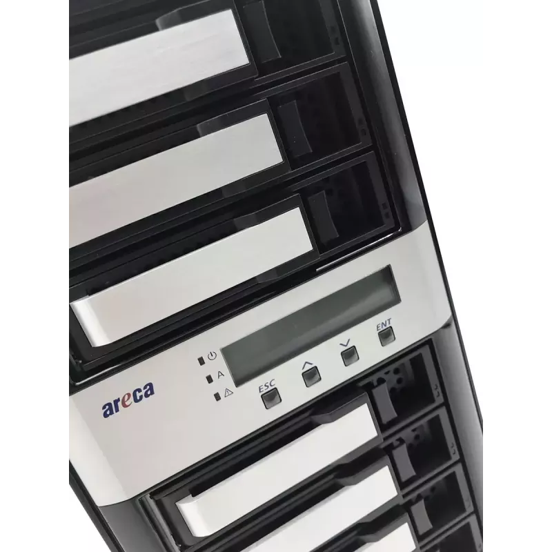 Tower NAS Areca ARC-8050T3U-8 Storage Server ROC 2GB DDR3 zwart