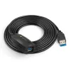 Techly SuperSpeed USB3.0 actieve verlengkabel 5m zwart ICUR3050