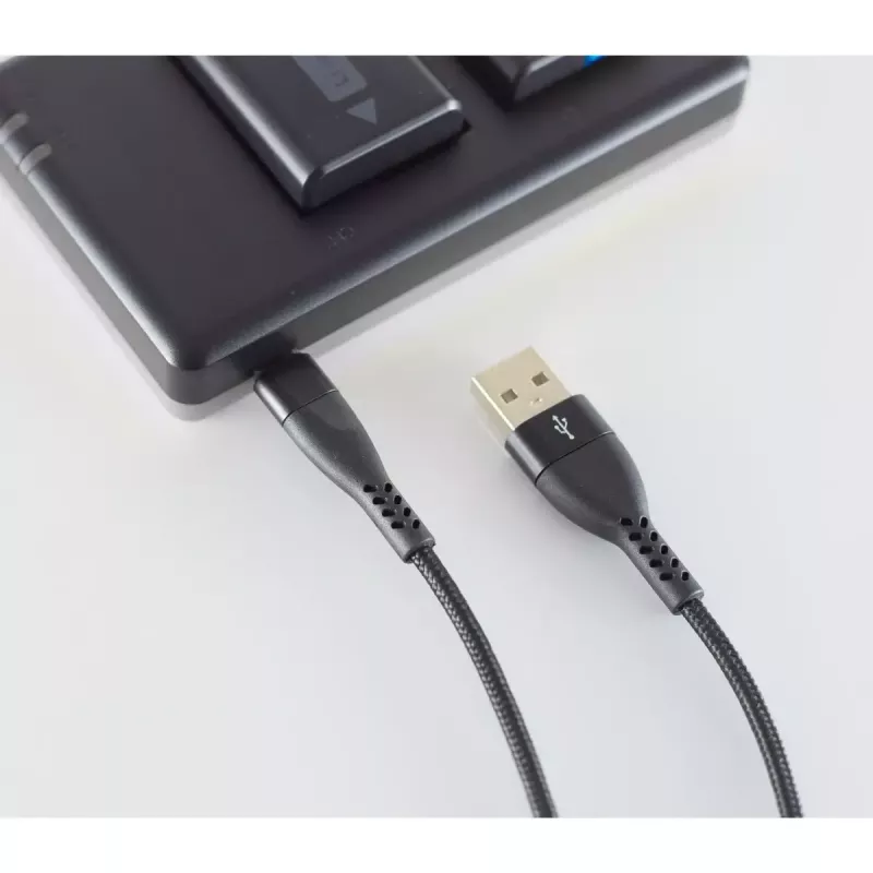 Lightning-kabel 1m ShiverPeaks BS20-73025 zwart