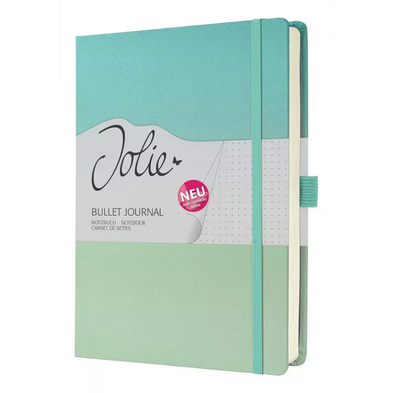 Schrijfnotitieboek Sigel Jolie JB102 A5+ 100 vel Groen Mint Turkoois