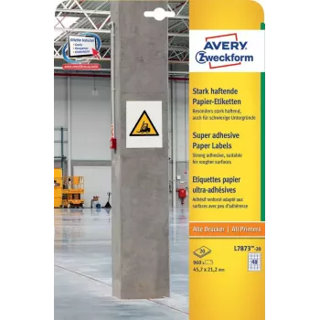 Zelfklevend etiket rechthoek AVERY L7873-20