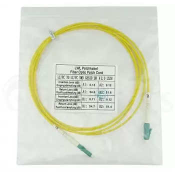 BlueOptics SFP2121BU1MM InfiniBand glasvezelkabel 1m LC geel