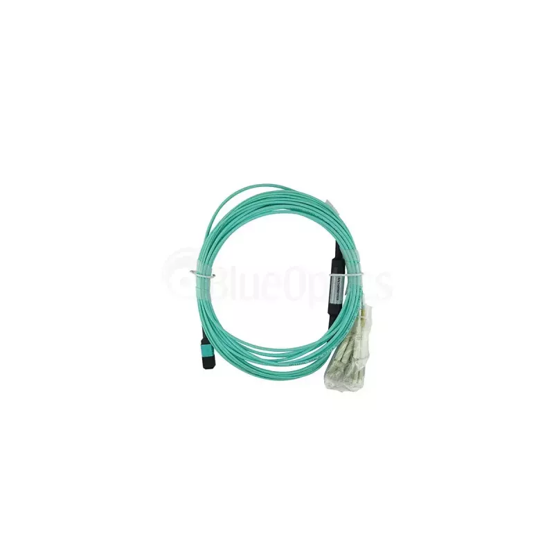 Glasvezelkabel BlueOptics CBL-MPO12-4LC-OM3-1M-BO MPO 4x LC/LC 1m