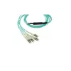 Glasvezelkabel BlueOptics CBL-MPO12-4LC-OM3-1M-BO MPO 4x LC/LC 1m