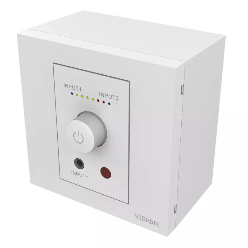 Audioversterker Vision TC3-AMP 2.0 kanalen thuisgebruik wit