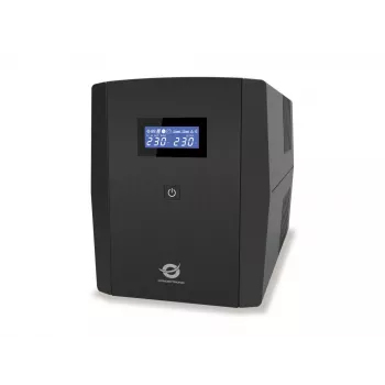 Conceptronic ZEUS04G 2200VA 1320W UPS, UK-stopcontact x 4, HID USB, RJ45 in-/uitgang, AVR