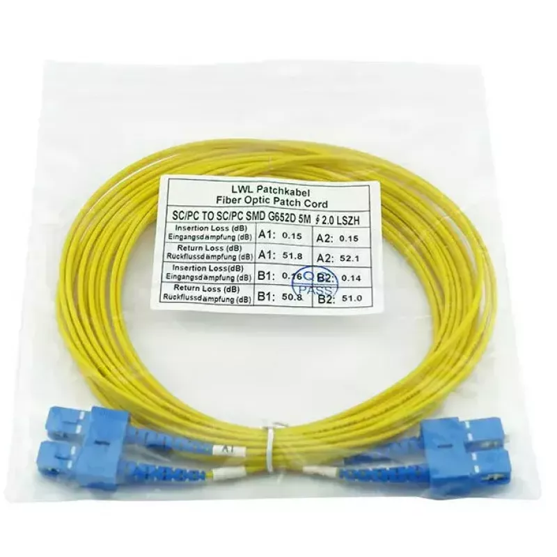 BlueOptics SFP3232BU1MK InfiniBand glasvezelkabel 1 m SC geel