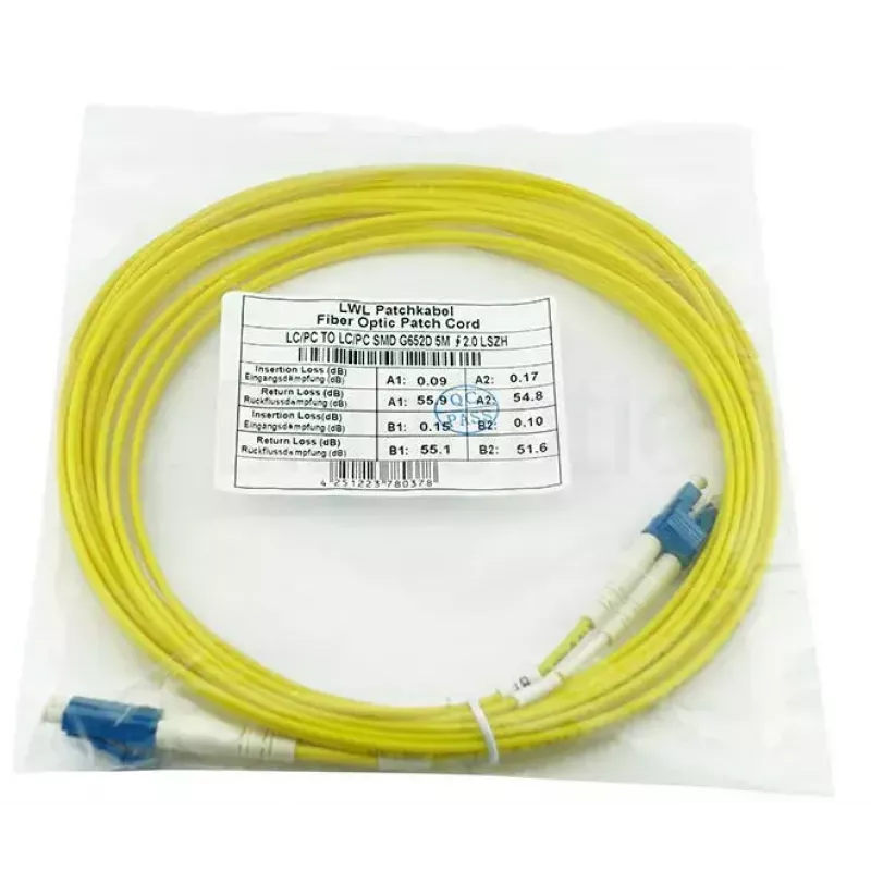 Glasvezelkabel BlueOptics SFP3131BU0.5MK 0,5 m LC OS2 9 µm