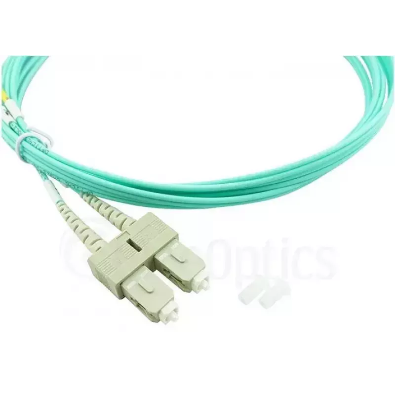 BlueOptics LC-SC multimode OM3 duplex glasvezel patchkabel, LC-UPC/SC-UPC, 1 m, beige (compatibel met Corning 055702K512000001M)