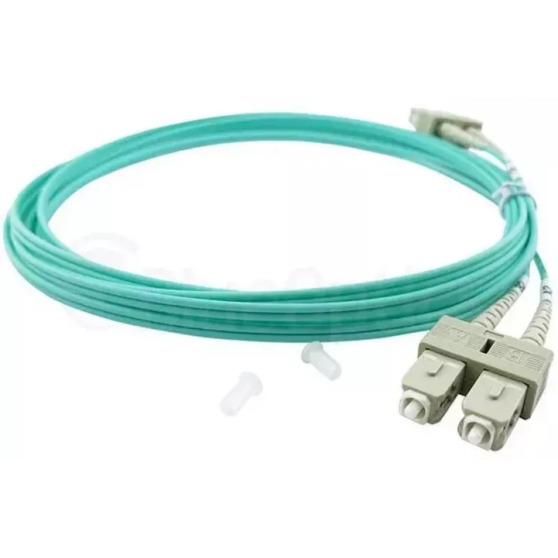 BlueOptics LC-SC multimode OM3 duplex glasvezel patchkabel, LC-UPC/SC-UPC, 1 m, beige (compatibel met Corning 055702K512000001M)