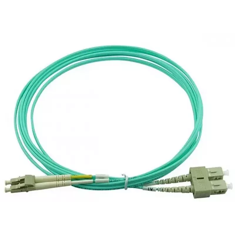 BlueOptics LC-SC multimode OM3 duplex glasvezel patchkabel, LC-UPC/SC-UPC, 1 m, beige (compatibel met Corning 055702K512000001M)