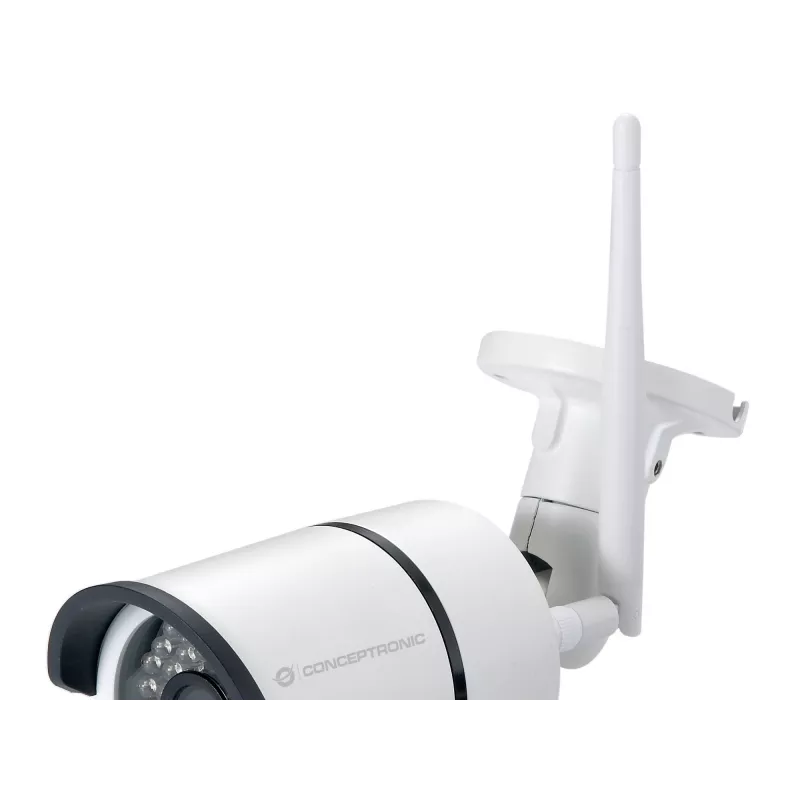 Conceptronic JARETH HD draadloze cloud IP-camera, buiten, IP-bewakingscamera, buiten, bedraad & draadloos, extern, plafond/muur, wit