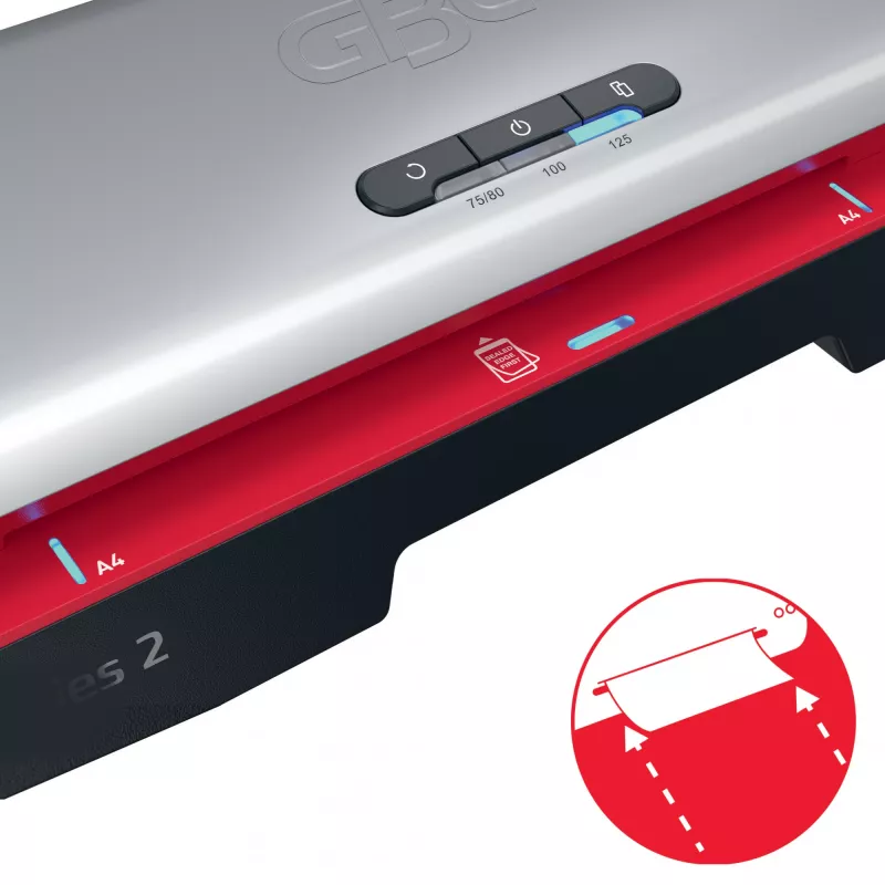 GBC 250 Office A4-lamineerapparaat, 24 cm, hetelamineerapparaat, 500 mm/min, 0,5 mm, A4, 100 µm