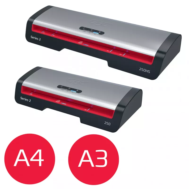 GBC 250 Office A4-lamineerapparaat, 24 cm, hetelamineerapparaat, 500 mm/min, 0,5 mm, A4, 100 µm