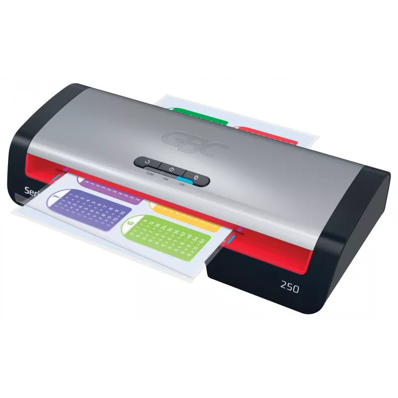 GBC 250 Office A4-lamineerapparaat, 24 cm, hetelamineerapparaat, 500 mm/min, 0,5 mm, A4, 100 µm