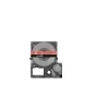 Etikettenband Epson LK-4RBJ zwart rood thermotransfer 1,2 cm