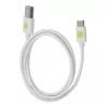 Techly ICOC MUSB20-CMAM10TW USB-kabel USB 2.0 1 m USB A USB C wit