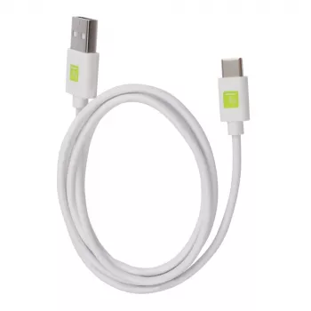 Techly ICOC MUSB20-CMAM10TW USB-kabel USB 2.0 1 m USB A USB C wit