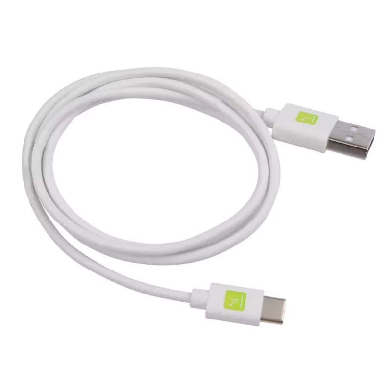 Techly ICOC MUSB20-CMAM10TW USB-kabel USB 2.0 1 m USB A USB C wit