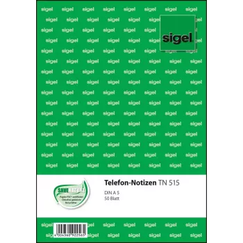 Bedrijfsformulier Sigel TN515 A5 50 blad wit