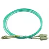 BlueOptics LC-SC multimode OM3 duplex glasvezel patchkabel, LC-UPC/SC-UPC, 2 m, beige (compatibel met Corning 055702K512000002M)