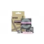 Labeltape Epson LK-4PAS grijs roze thermotransfer 1,2 cm