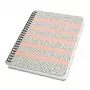Schrijfnotitieboek Sigel JN600 A5 120 vel zwart roze wit