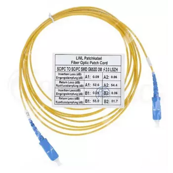 Glasvezelkabel BlueOptics SFP2222BU2MK SC G.657.A1 2 m oranje
