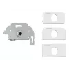 Contactdoos Kindermann 7456000417 6,35 mm grijs wit