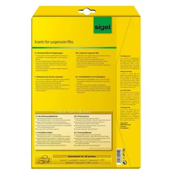 Niet-plakkende etiketten Sigel LP720 156 stuks wit rechthoekig