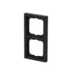 Kader Busch-Jaeger 1722-885K, schroefloos, thermoplast, zwart, 80×151 mm, 11 mm dik