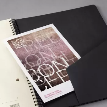 Schrijfboek Sigel CONCEPTUM A5 160 vel zwart