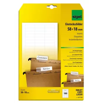 Niet-klevend printeretiket Sigel LP725