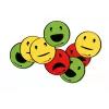 Bordmagneet Legamaster magnetisch symbool emoticon gesorteerd 50 mm 6 stuks