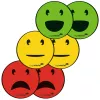 Bordmagneet Legamaster magnetisch symbool emoticon gesorteerd 50 mm 6 stuks