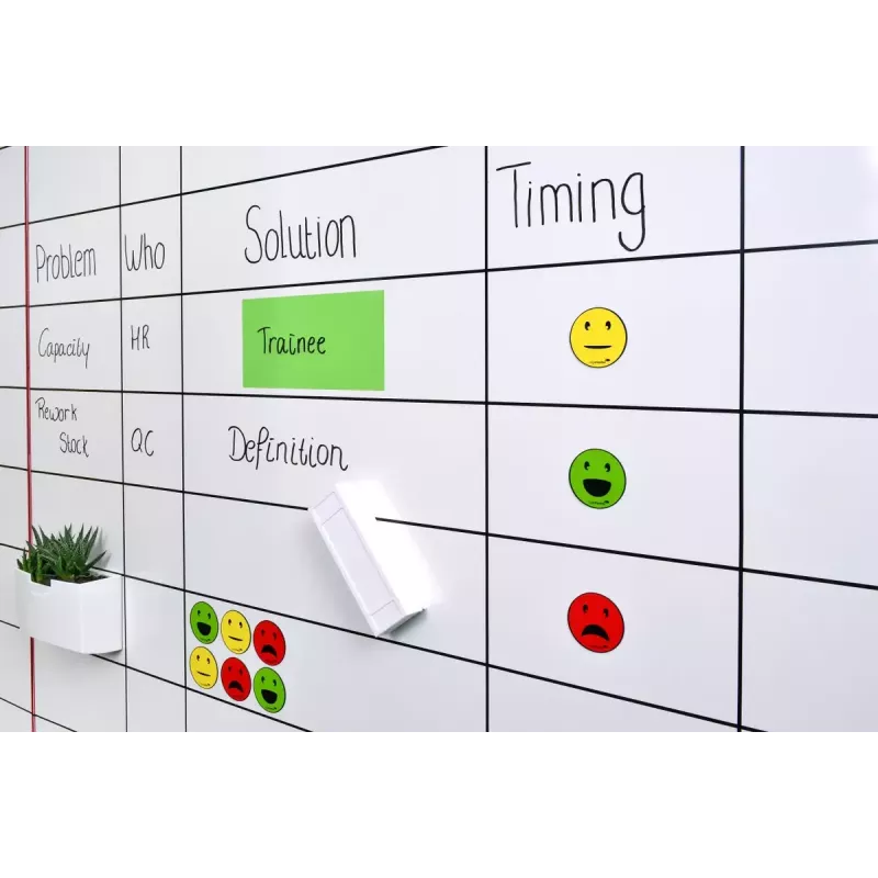 Bordmagneet Legamaster magnetisch symbool emoticon gesorteerd 50 mm 6 stuks