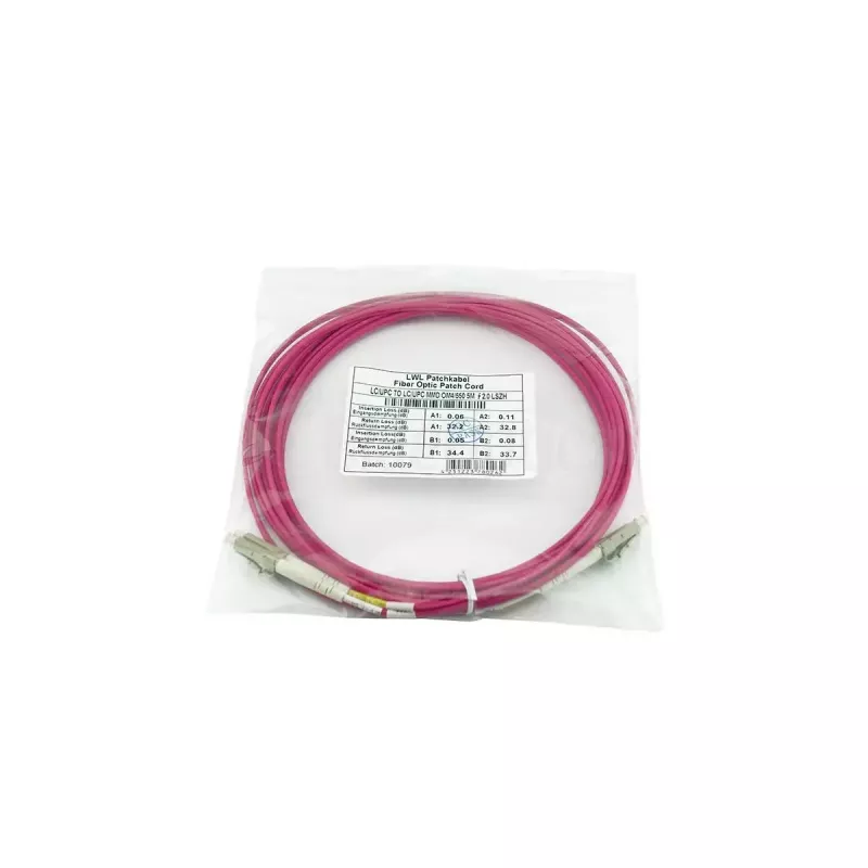 BlueOptics InfiniBand/glasvezelkabel 3 m 2x LC violet