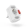 Hama 00223217 netstekker-adapter wit