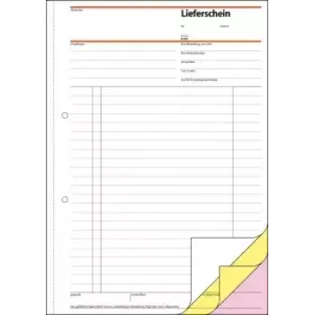 Sigel SD016 Leveringsbonboek met ontvangstbewijs, A4, 3 x 40 pagina's
